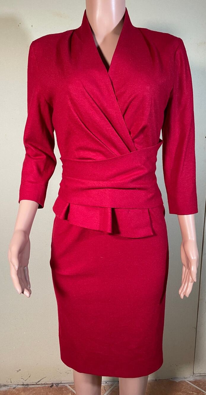 The Fold Arlington Red Dress Size 10